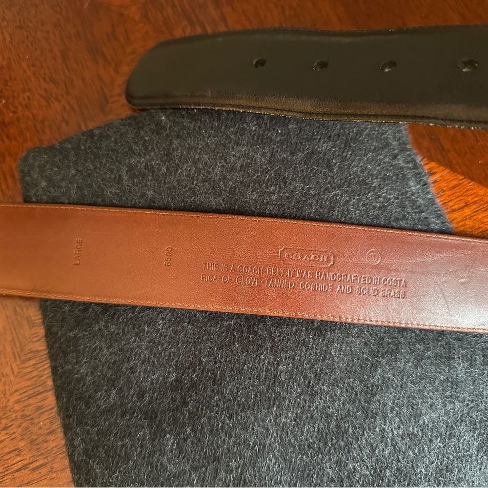 Coach EUC Vintage Black Leather Belt 8500, L - Made in USA - Picture 9 of 9